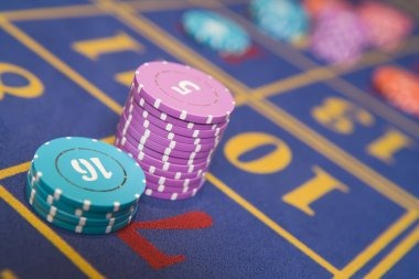 Live dealer blackjack table with multi-camera feed